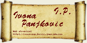 Ivona Panjković vizit kartica